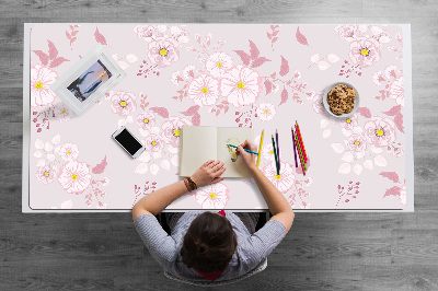 Pracovní podložka na stůl Malé růžové květy