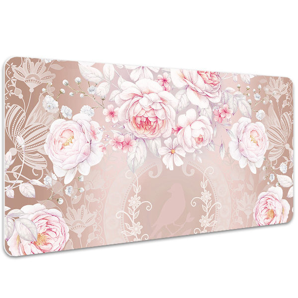 Velká podložka na stůl pro děti Bílá růže