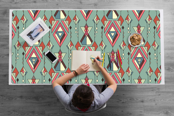Velká ochranná podložka na stůl Aztec vzor