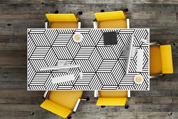 Pracovní podložka na stůl Geometrické kostky