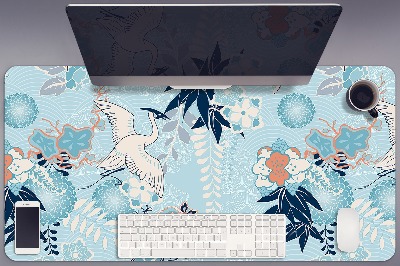 Podložka na psací stůl Crane a květiny
