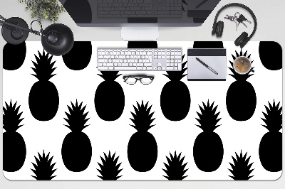 Podložka na psací stůl Černá ananasy