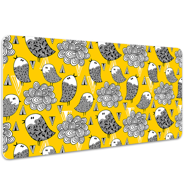 Velká podložka na stůl Doodle ptáci