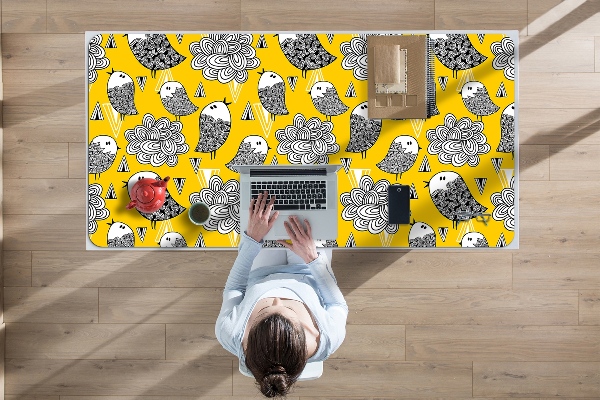 Velká podložka na stůl Doodle ptáci
