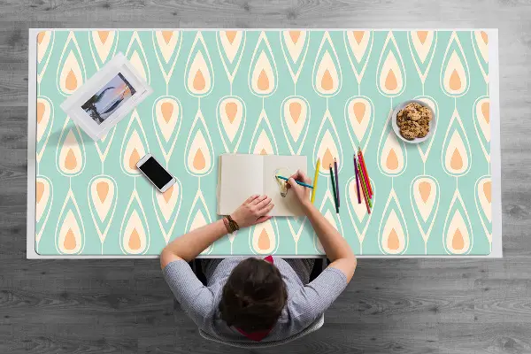 Velká podložka na stůl pro děti Retro pattern