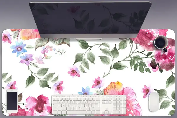 Velká ochranná podložka na stůl Akvarel roses