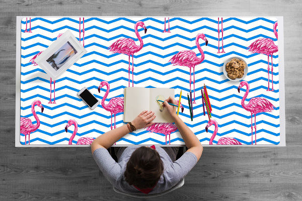 Velká podložka na stůl pro děti Flamingos
