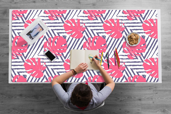 Velká ochranná podložka na stůl Růžové lístky