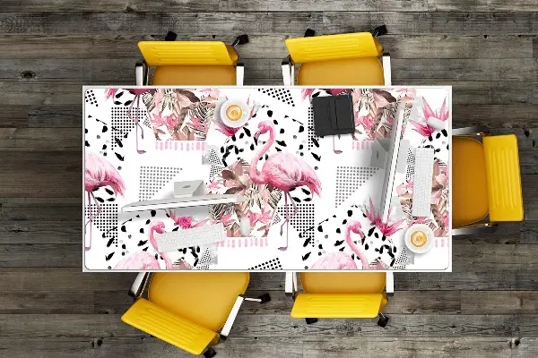 Velká podložka na stůl pro děti Flamingos