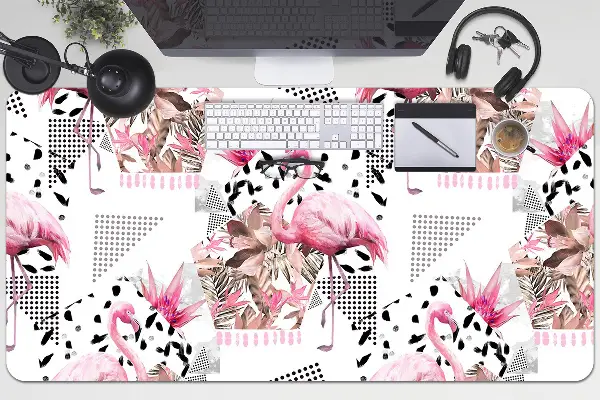 Velká podložka na stůl pro děti Flamingos