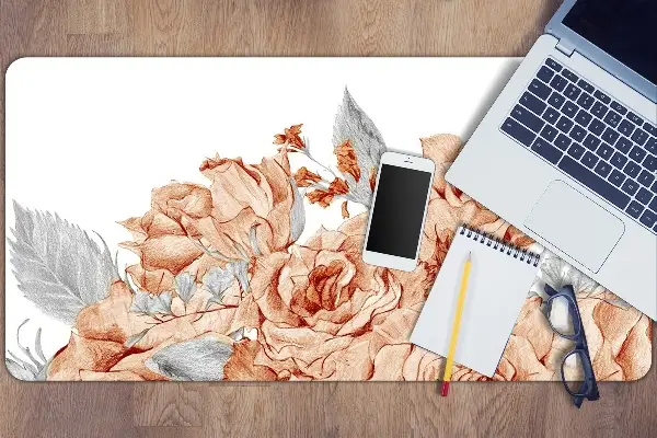 Velká ochranná podložka na stůl Kvetoucí růže