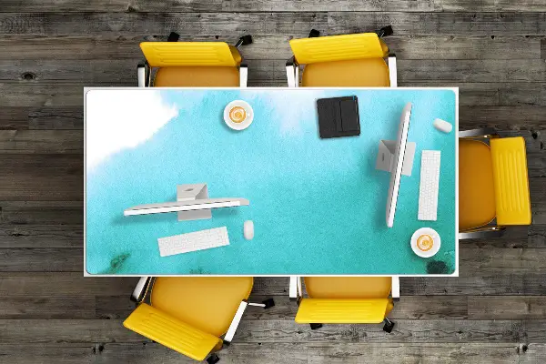 Ochranná podložka na stůl Skvrny na plátně