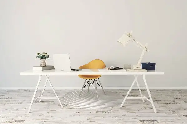 Podložka pod kolečkovou židli white drážkování
