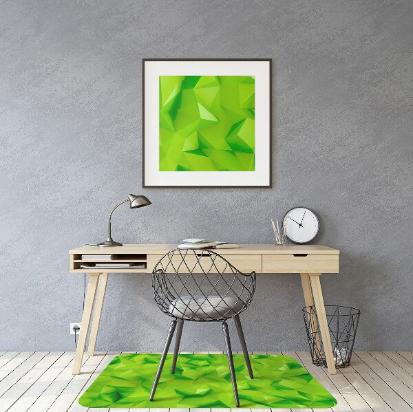 Podložka pod kancelářskou židli abstrakce green