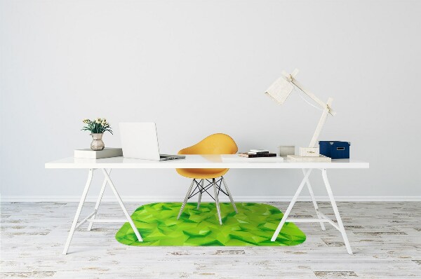 Podložka pod kancelářskou židli abstrakce green