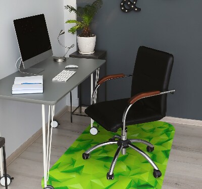 Podložka pod kancelářskou židli abstrakce green
