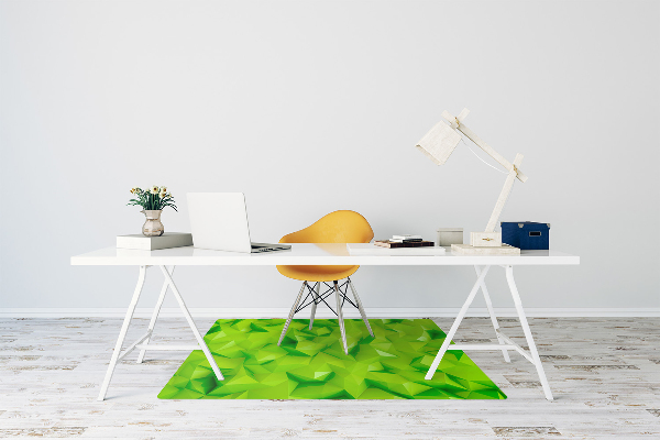 Podložka pod kancelářskou židli abstrakce green