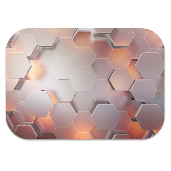 Ochranná podložka pod židli abstrakce hexes