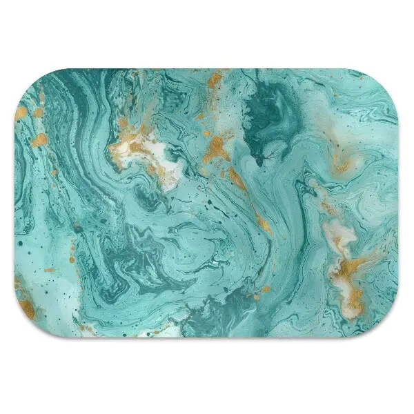 Ochranná podložka pod židli Marble tyrkysová