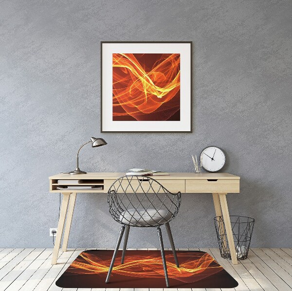 Ochranná podložka pod židli red flame
