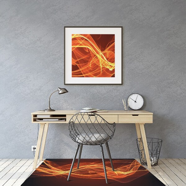 Ochranná podložka pod židli red flame
