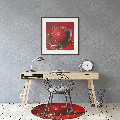 Podložka pod kolečkovou židli červené jablko
