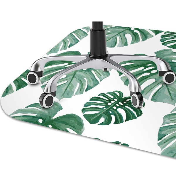 Podložka pod kolečkovou židli Monstera listy