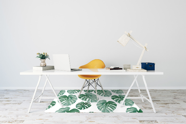 Podložka pod kolečkovou židli Monstera listy