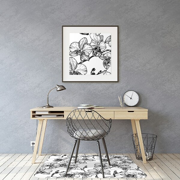 Ochranná podložka pod židli orchideje