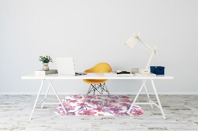 Ochranná podložka pod židli pastelové květiny