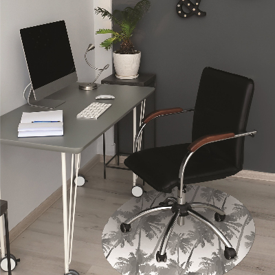 Podložka pod kancelářskou židli šedý palm