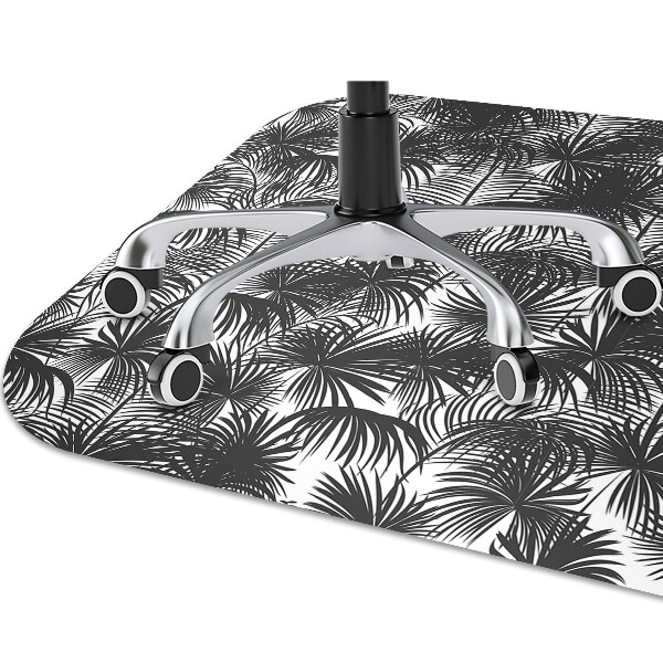 Podložka pod židli černá palm