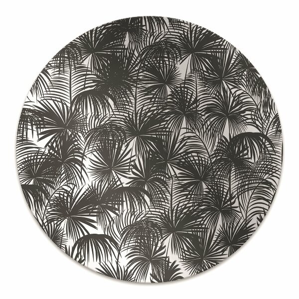 Podložka pod židli černá palm