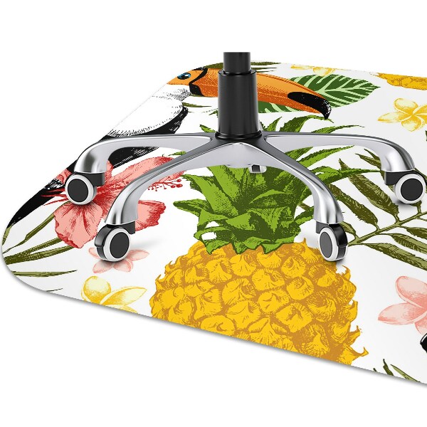 Ochranná podložka pod židli Tukan a ananas
