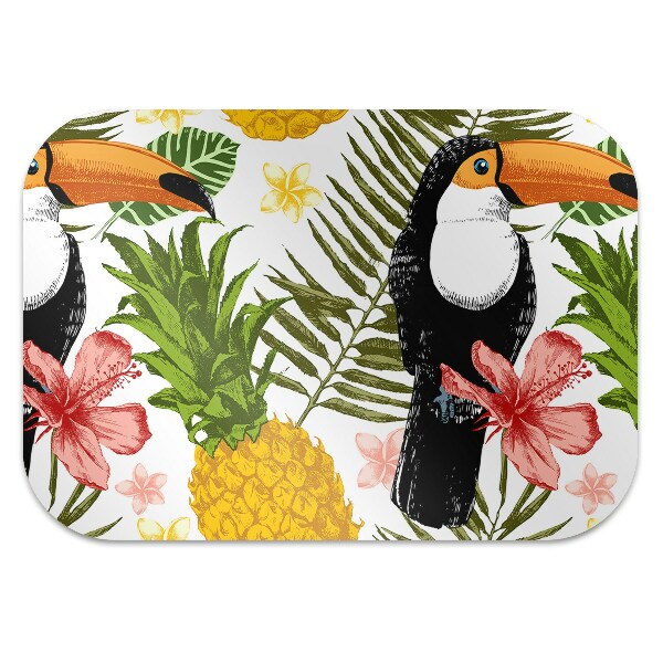Ochranná podložka pod židli Tukan a ananas