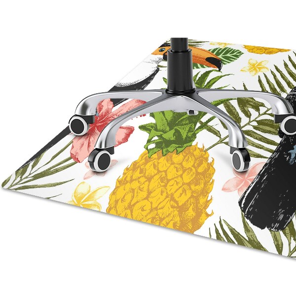 Ochranná podložka pod židli Tukan a ananas