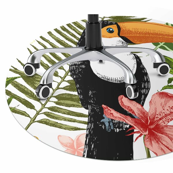 Ochranná podložka pod židli Tukan a ananas