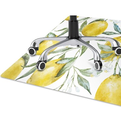 Ochranná podložka pod židli malované citron