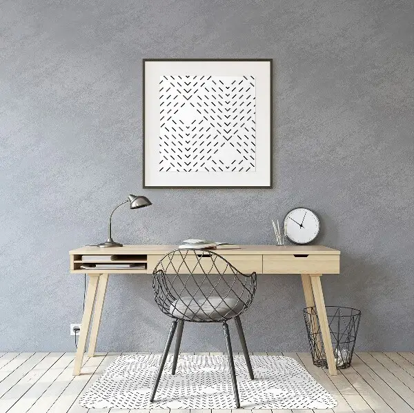Podložka pod kancelářskou židli geometrický vzor