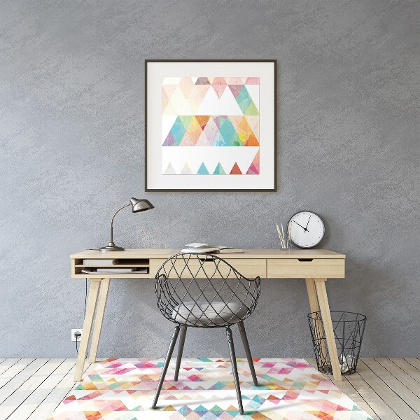 Podložka pod kolečkovou židli geometrie Duha