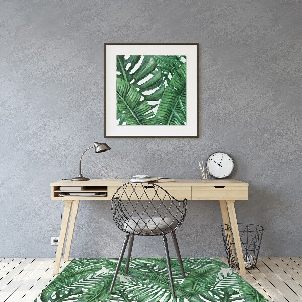 Podložka pod kancelářskou židli Monstera leaf