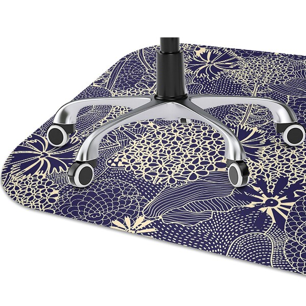 Ochranná podložka pod židli blue pattern