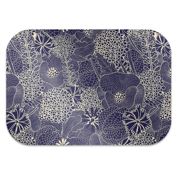 Ochranná podložka pod židli blue pattern