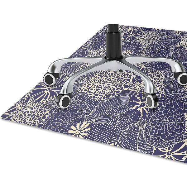 Ochranná podložka pod židli blue pattern