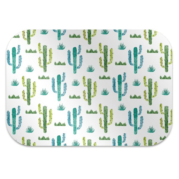 Ochranná podložka pod židli malované Cactus