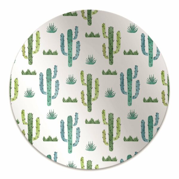 Ochranná podložka pod židli malované Cactus