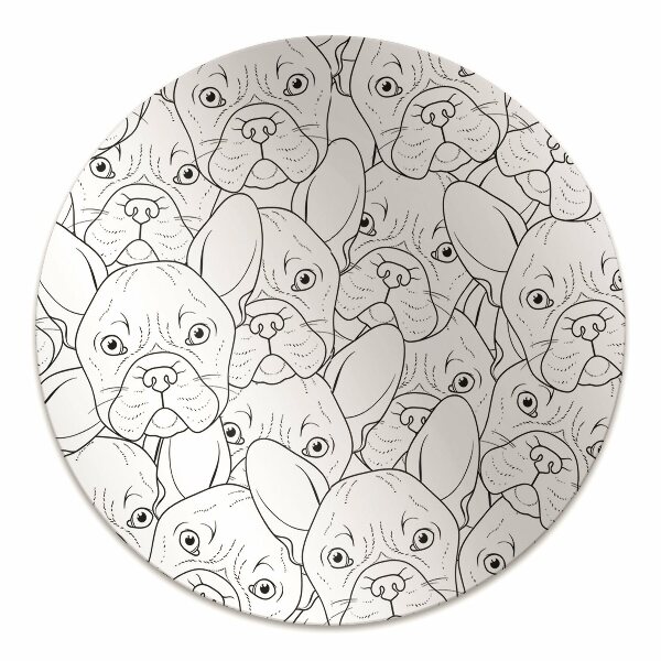 Podložka pod kancelářskou židli pes Bulldog