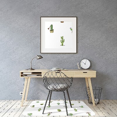 Podložka pod kolečkovou židli kaktusy