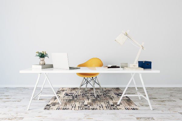Ochranná podložka pod židli Boho styl dlaždice