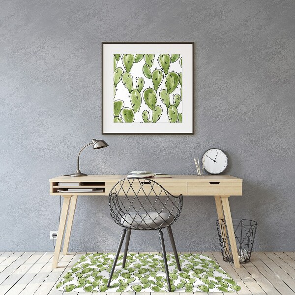 Podložka pod kancelářskou židli kaktus Boho